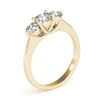 Image 3 : 0.5 ctw VS/SI Diamond 3 Stone Ring 18k Yellow Gold - REF-53W2H