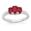 Image 1 : 1.0 ctw Ruby Ring 18k White Gold - REF-30X8A