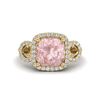 Image 1 : 2.75 ctw Morganite & Micro VS/SI Diamond Certified Ring 14k Rose Gold - REF-55K2Y