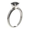 Image 3 : 1.50 ctw Fancy Black Diamond Solitaire Engagment Ring 10k White Gold - REF-39G3W