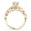 Image 3 : 0.71 ctw Certified VS/SI Diamond 2pc Wedding Set Antique 14k Yellow Gold - REF-100X3A