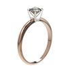 Image 3 : 0.54 ctw Certified Quality Diamond Engagment Ring 10k Rose Gold - REF-40X8A