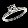 Image 2 : 1.28 ctw Certified Quality Diamond Engagment Ring 10k White Gold - REF-167F3M