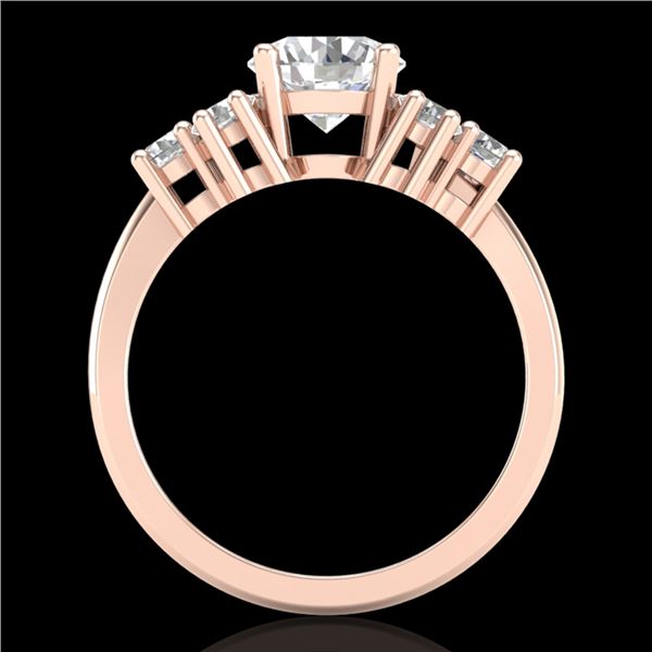 2.1 ctw VS/SI Diamond Solitaire Ring 18k Rose Gold - REF-465K2Y