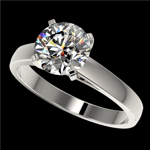 2.05 ctw Certified Quality Diamond Engagment Ring 10k White Gold - REF-439F3M