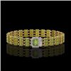 Image 1 : 25.49 ctw Tourmaline & Diamond Bracelet 14K Yellow Gold - REF-318H2R