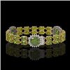 Image 2 : 18.93 ctw Tourmaline & Diamond Bracelet 14K Yellow Gold - REF-314M8G