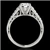 Image 2 : 1.35 ctw Certified Diamond Solitaire Ring 10k White Gold - REF-177M3G