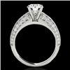 Image 2 : 1.58 ctw Certified Diamond Solitaire Antique Ring 10k White Gold - REF-211G4W