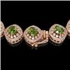 Image 3 : 72.27 ctw Tourmaline & Diamond Victorian Necklace 14K Rose Gold - REF-2169R8K