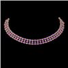 Image 1 : 30.83 ctw Amethyst & Diamond Necklace 10K Yellow Gold - REF-427Y3X