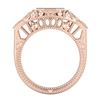 Image 3 : 1.13 ctw VS/SI Diamond Solitaire Art Deco Ring 18k Rose Gold - REF-360K2Y