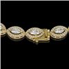 Image 3 : 15.74 ctw Marquise Cut Diamond Micro Pave Necklace 18K Yellow Gold - REF-1363H3R