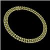Image 2 : 37.97 ctw Tourmaline & Diamond Necklace 10K Yellow Gold - REF-627W3H