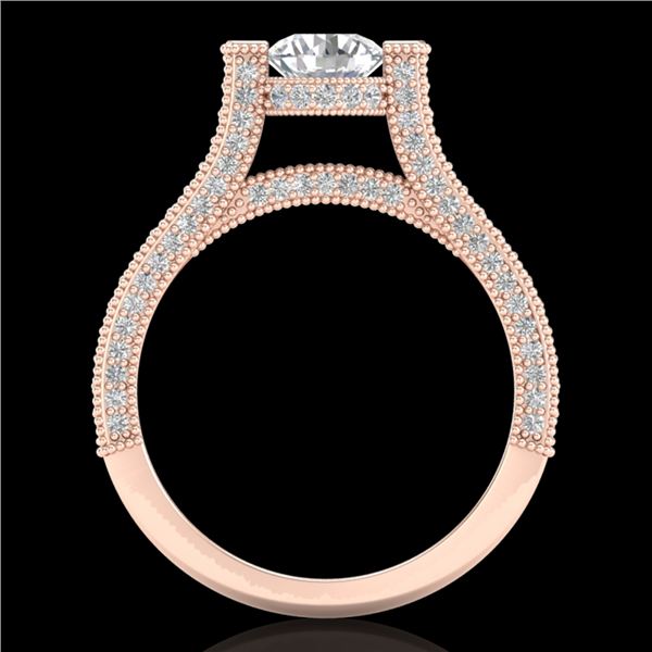 2 ctw VS/SI Diamond Micro Pave Ring 18k Rose Gold - REF-290F9M