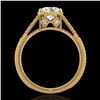 1.25 ctw VS/SI Diamond Art Deco Ring 18k Yellow Gold - REF-330Y2X