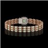 Image 3 : 24.2 ctw Opal & Diamond Bracelet 14K Rose Gold - REF-342W9H