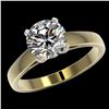 Image 2 : 2 ctw Certified Quality Diamond Engagment Ring 10k Yellow Gold - REF-439H3R