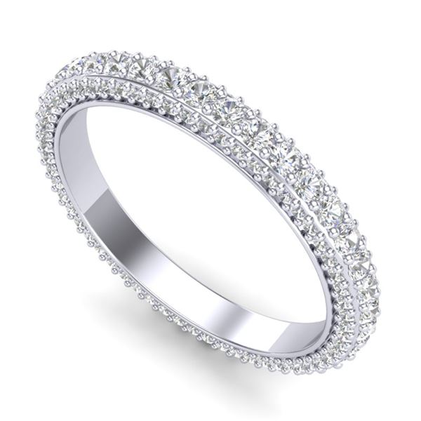 1.75 ctw VS/SI Diamond Art Deco Eternity Eternity Ring 18k White Gold - REF-149R3K