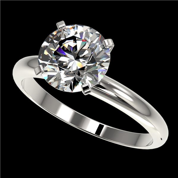 2.50 ctw Certified Quality Diamond Engagment Ring 10k White Gold - REF-606F4M