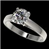 Image 1 : 1.50 ctw Certified Quality Diamond Engagment Ring 10k White Gold - REF-236W3H