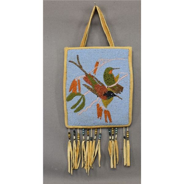 NEZ PERCE INDIAN BEADED FLAT BAG
