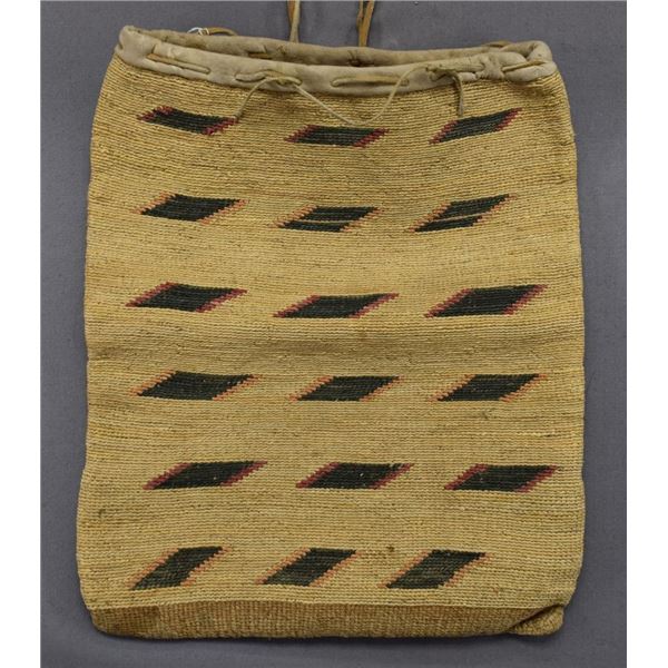 NEZ PERCE INDIAN CORN HUSK BAG