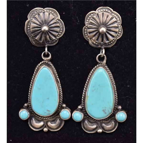 NAVAJO INDIAN EARRINGS (DEAN BROWN)