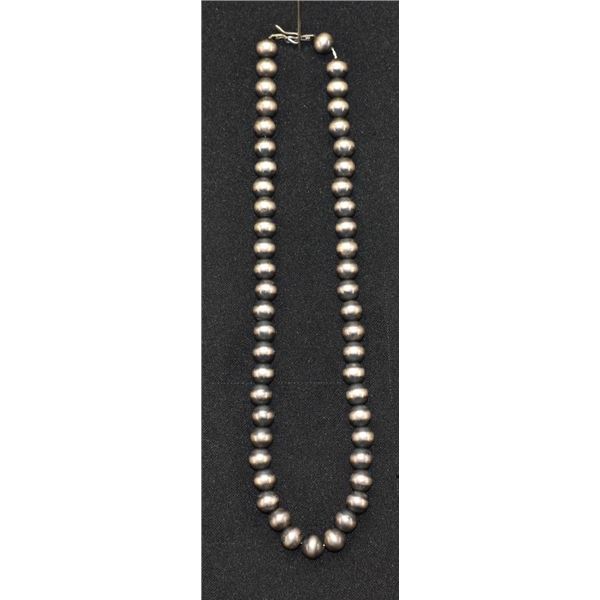 SILVER BEAD NECKLACE