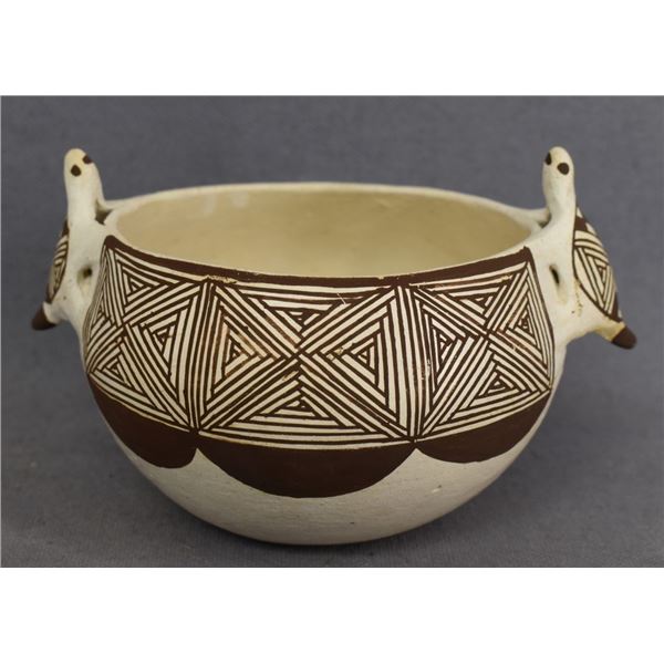 ACOMA INDIAN POTTERY BOWL (LENO)