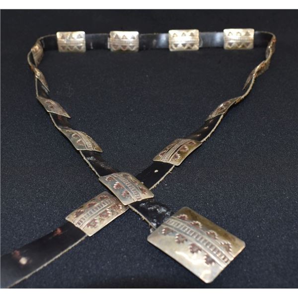 NAVAJO INDIAN CONCHO BELT