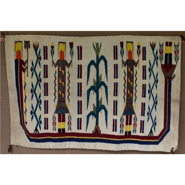 NAVAJO INDIAN YEI  TEXTILE