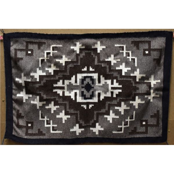 NAVAJO INDIAN TWO GREY HILLS TEXTILE