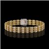 Image 3 : 24.91 ctw Morganite & Diamond Bracelet 14K Yellow Gold - REF-354K5Y