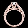 Image 2 : 1.65 ctw Certified Diamond Solitaire Ring 10k Rose Gold - REF-245K5Y