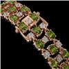 Image 3 : 23.12 ctw Tourmaline & Diamond Bracelet 10K Rose Gold - REF-354X5A