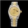 Image 2 : Rolex Men's Two Tone 14K Gold/SS, QuickSet, Diamond Dial & Diamond Bezel