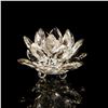 Image 2 : Swarovski Crystal Candleholder, Water Lily, Small