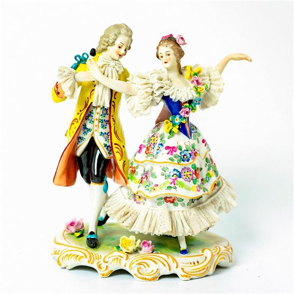 Volkstedt Porcelain Figurine, Dancing Couple