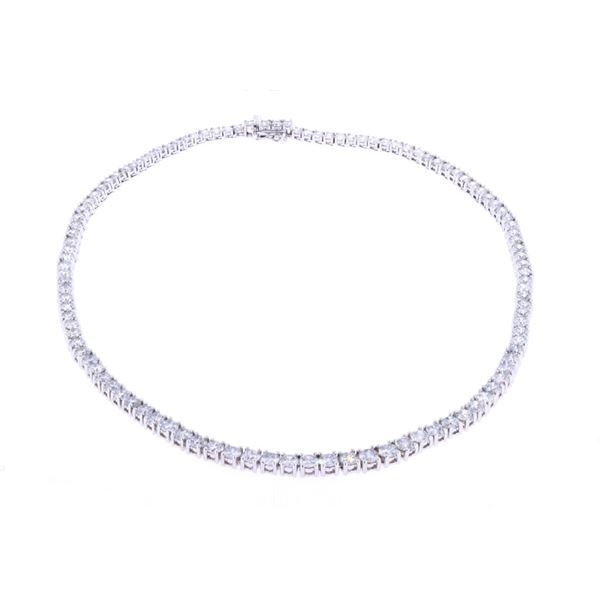 Luxury 23.53ct Natural Diamond 18k Gold Necklace