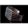 Image 2 : Zuni Don Lucas Silver & Petite Turquoise Bracelet