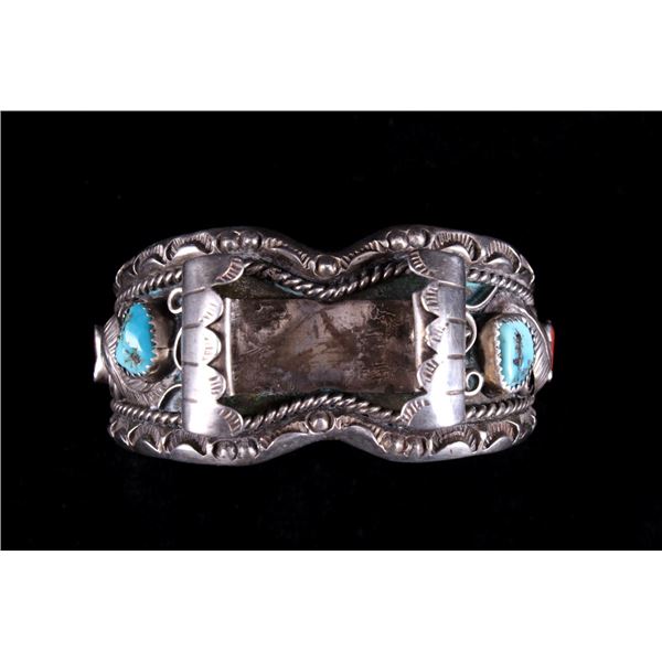 Navajo Heavy Thick Old Pawn Sterling Cuff