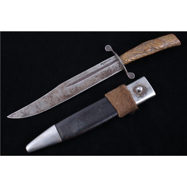 JP Lower & Sons Clip Point Bowie Knife & Sheath