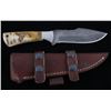 Image 12 : M.T. Knives of Bozeman Rams Horn Damascus Knife