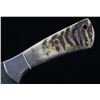 Image 5 : M.T. Knives of Bozeman Rams Horn Damascus Knife