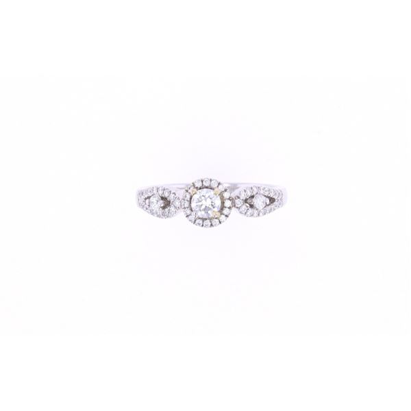 Antique Brilliant Diamond & 18k White Gold Ring