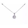 Image 5 : Cluster Diamond & 14k White Gold Necklace
