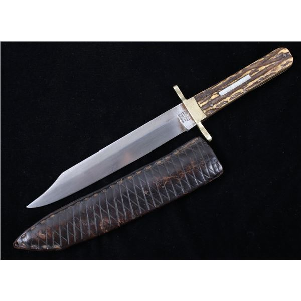 Sheffield Venture Antler Clip Point Knife & Sheath