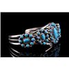 Image 2 : Navajo Nancy Custer Silver & Turquoise Bracelet