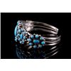 Image 3 : Navajo Nancy Custer Silver & Turquoise Bracelet